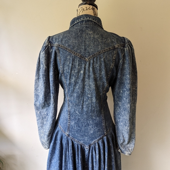 Vintage Denim Dress - 80's /90's - Picture 3 of 8